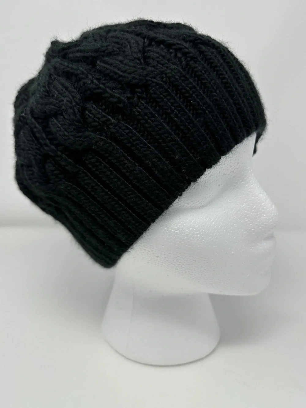 adidas Black Cable Knit Slouch Beanie - unisex